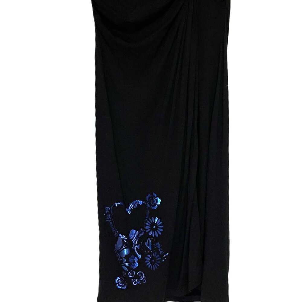Desigual Shawl with fringe  Neckline Midi Dress - Picture 6 of 15